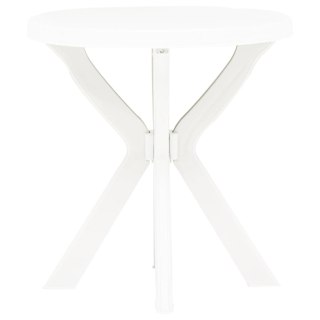  Stolik bistro, biały, Ø70 cm, plastikowy