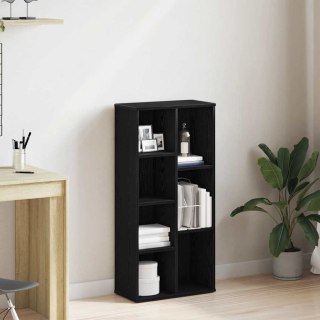 Regał biblioteczny, czarny dąb, 50x25x104 cm
