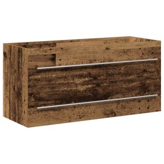  Szafka pod umywalkę łazienkową, stare drewno, 100x38,5x48 cm