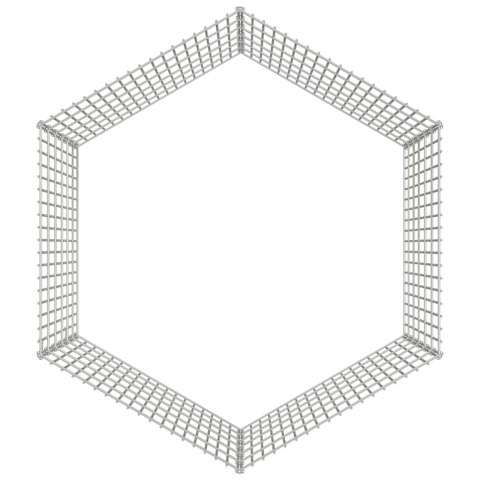  Kojec dla zwierząt, 6 paneli, 54x60 cm, galwanizowane żelazo