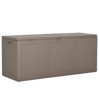  Skrzynia ogrodowa, 270 L, brązowa, rattan PP
