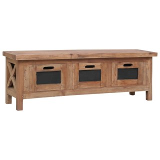  Szafka pod TV, 3 szuflady, 120x30x40 cm, lite drewno mahoniowe