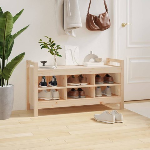 Ławka do przedpokoju, 110x40x60 cm, lite drewno sosnowe Ławka do przedpokoju, 110x40x60 cm, lite drewno sosnowe