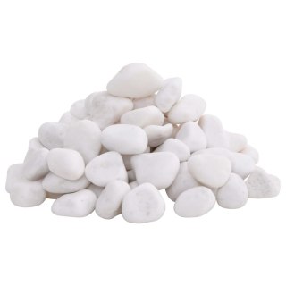  Polerowane kamyki, 25 kg, białe, 2-5 cm