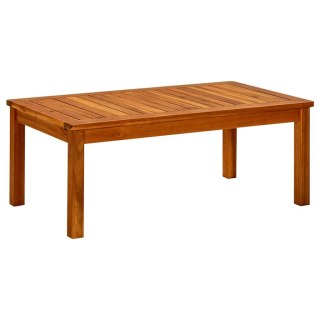  Ogrodowy stolik kawowy, 90x50x36 cm, lite drewno akacjowe