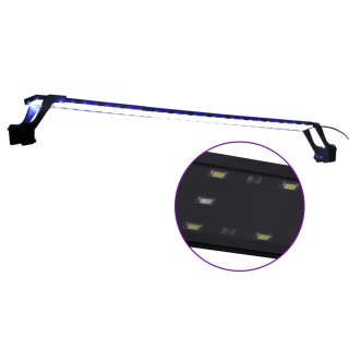  Lampa LED do akwarium, z zaciskami, 90-105 cm, niebiesko-biała