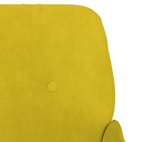 Ławka, żółty, 108x79x79 cm, tapicerowana aksamitem Ławka, żółty, 108x79x79 cm, tapicerowana aksamitem