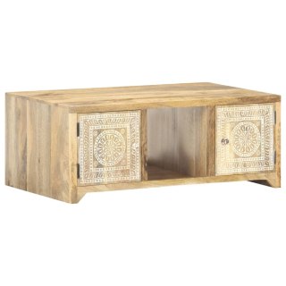  Stolik kawowy, 90 x 50 x 35 cm, lite drewno mango