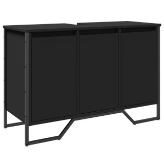  Szafka pod umywalkę, czarna, 91x35x60 cm