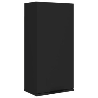  Wisząca szafka łazienkowa, czarna, 32x20x67 cm