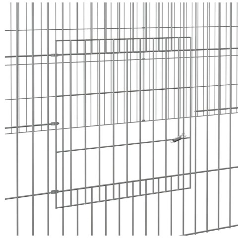  Klatka dla królika, 4 panele, 433x109x54 cm, żelazo