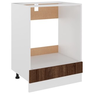   Szafka pod piekarnik, brązowy dąb, 60x46x81,5 cm