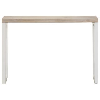  Stolik konsolowy, brązowy, 110x35x76 cm, drewno mango i żelazo
