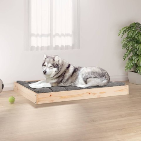  Legowisko dla psa, 101,5x74x9 cm, lite drewno sosnowe