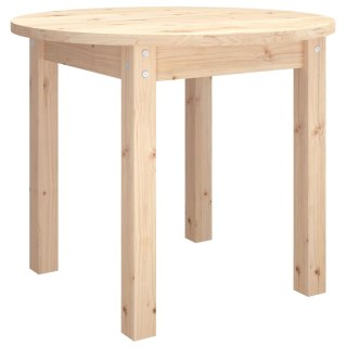  Stolik kawowy, Ø 55x45 cm, lite drewno sosnowe