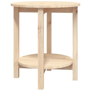  Stolik kawowy, Ø 55x60 cm, lite drewno sosnowe