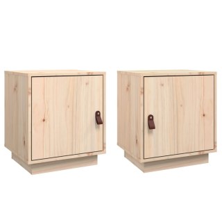  Szafki nocne, 2 szt., 40x34x45 cm, lite drewno sosnowe