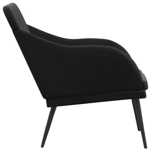 Ławka, czarna, 110x76x80 cm, obita aksamitem Ławka, czarna, 110x76x80 cm, obita aksamitem