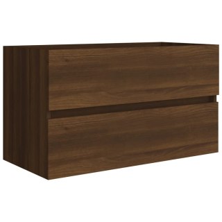  Szafka pod umywalkę, brązowy dąb, 80x38,5x45 cm