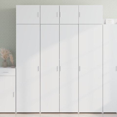  Wysoka szafka, biała, 80x42,5x185 cm, materiał drewnopochodny