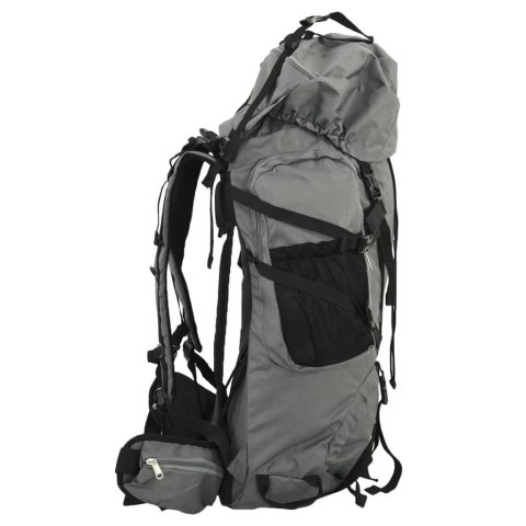  Plecak turystyczny, szary, 60 L, tkanina Oxford