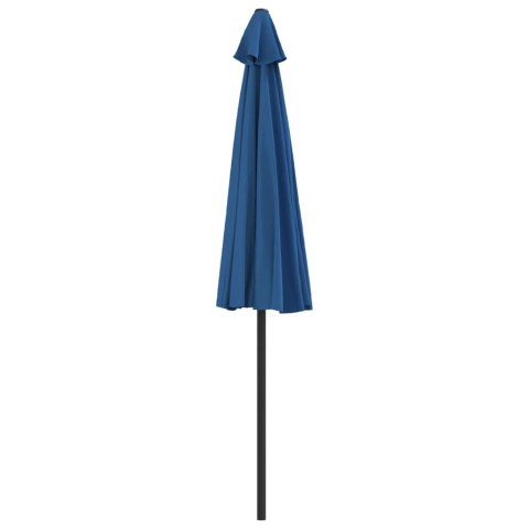  Półparasol balkonowy, aluminium, niebieski, 270x144x222 cm
