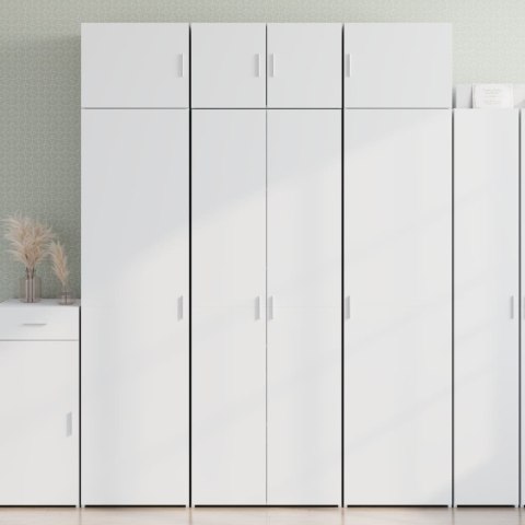 VidaXL Wysoka szafka, biała, 70x42,5x185 cm, materiał drewnopochodny