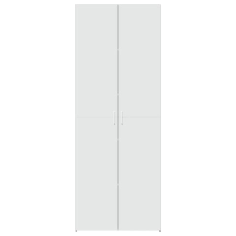 VidaXL Wysoka szafka, biała, 70x42,5x185 cm, materiał drewnopochodny