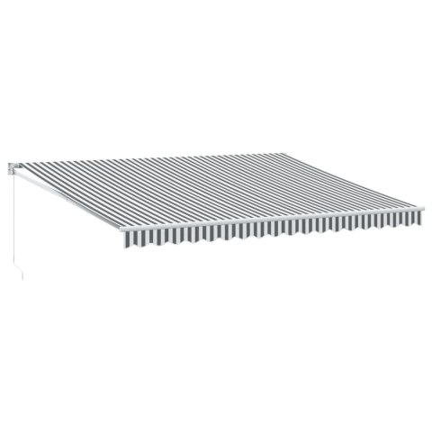  Zwijana markiza, antracytowo-biała, 4,5x3m, tkanina i aluminium
