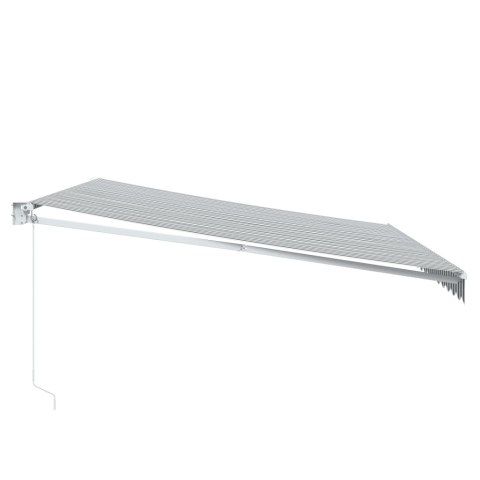  Zwijana markiza, antracytowo-biała, 4,5x3m, tkanina i aluminium