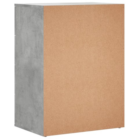  Szafki, 2 szt., szarość betonu, 60x39x80 cm
