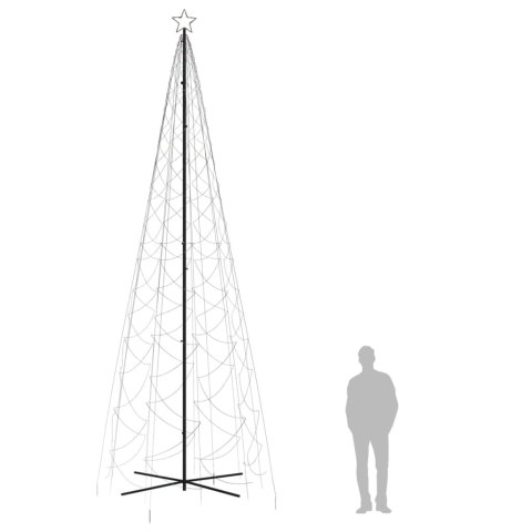  Choinka stożkowa, 1400 kolorowych diod LED, 160x500 cm