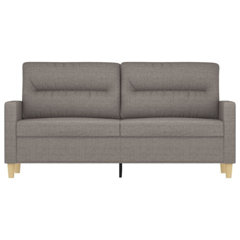  Sofa 2-osobowa, kolor taupe, 140 cm, tapicerowana tkaniną