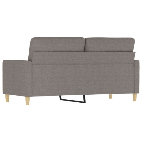  Sofa 2-osobowa, kolor taupe, 140 cm, tapicerowana tkaniną