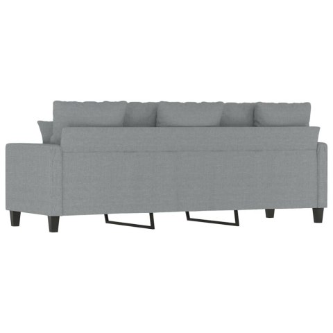  Sofa 3-osobowa, jasnoszara, 180 cm, tapicerowana tkaniną