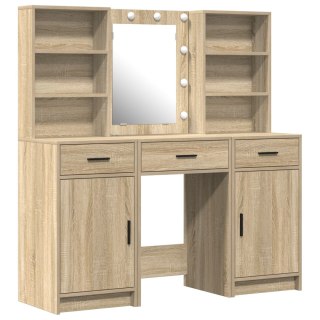  3-częściowy zestaw toaletek Sonoma Oak Drewno inżynieryjne