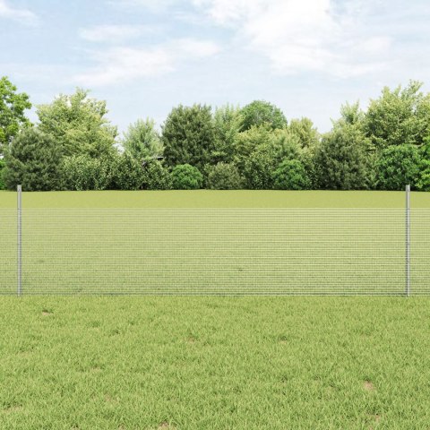 Ogrodzenie spawane z 44 słupkami srebrnymi 0.5x100 m stal Ogrodzenie spawane z 44 słupkami srebrnymi 0.5x100 m stal