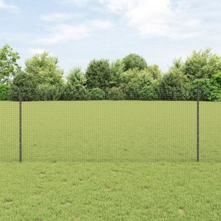  Ogrodzenie z drutu spawanego Zestaw 2 Szare Stal 25 x 1 m