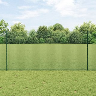  Ogrodzenie z drutu spawanego z 11 słupkami U Zielone 1.2x25 m Stal