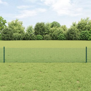  Ogrodzenie z drutu spawanego z 22 słupkami U Zielone 0.4x50 m Stal