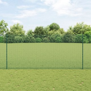  Ogrodzenie z drutu spawanego z 22 słupkami U Zielone 1.4x50 m Stal