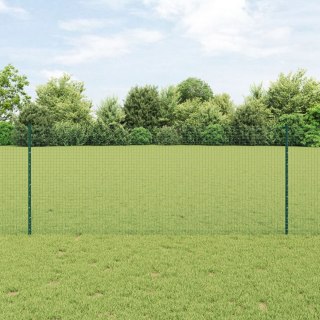  Ogrodzenie z drutu spawanego z 22 słupkami U Zielone 1x50 m Stal