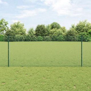  Ogrodzenie z drutu spawanego z 22 słupkami Zielone 1x50 m Stal
