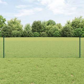  Ogrodzenie z drutu spawanego z 44 słupkami U Zielone 0.5x100 m Stal