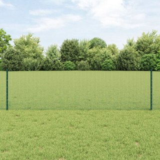  Ogrodzenie z drutu spawanego z 5 słupkami U Zielone 0.6x10 m Stal