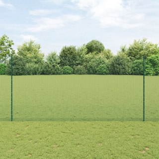  Ogrodzenie ze spawanego drutu z 5 słupkami zielonym 1.6x10 m ze stali