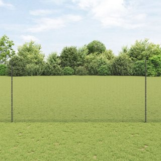  Ogrodzenie z drutu spawanego z 22 słupkami U Szary 1.4x25 m Stal