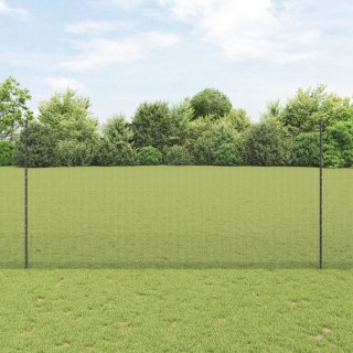  Ogrodzenie z drutu spawanego z 22 słupkami U Szary 1.6x25 m