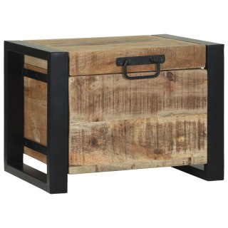 Skrzynie do przechowywania vidaXL 40x30x30cm z litego drewna mango i metalu