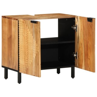 Szafka umywalkowa  62x33x58 cm z litego drewna akacjowego